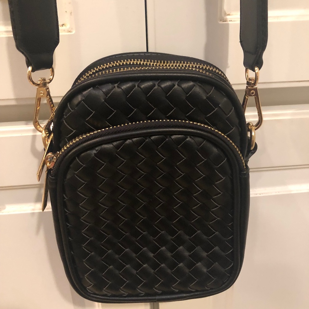 Mail & Lili x Anthropologie Josie Double Woven Crossbody Bag